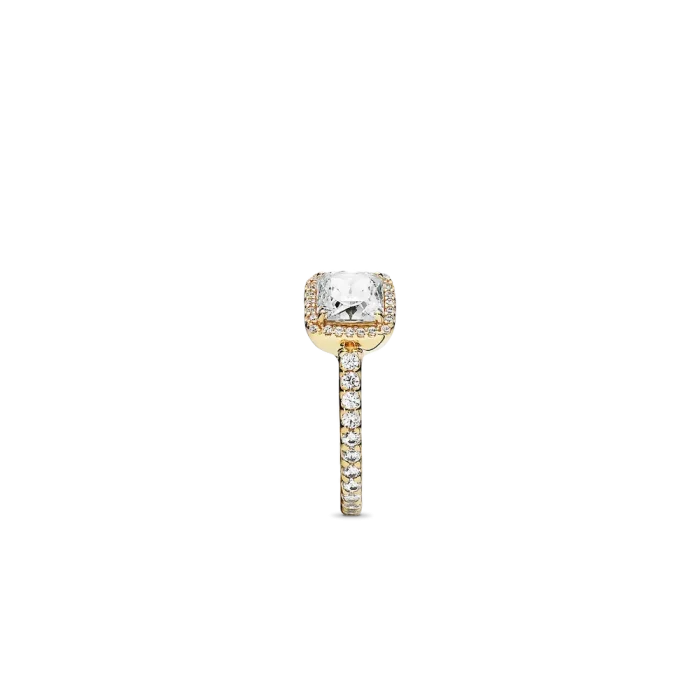 FINAL SALE - Square Sparkle Halo Ring - Image 6