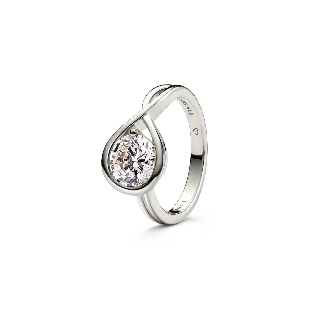 Pandora Infinite 14k White Gold Lab-grown Diamond Ring
