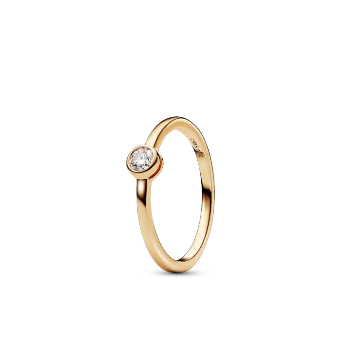 Pandora Era Bezel 14k Gold Lab-grown Diamond Ring - Image 2