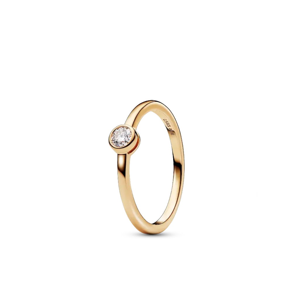 Pandora Era Bezel 14k Gold Lab-grown Diamond Ring