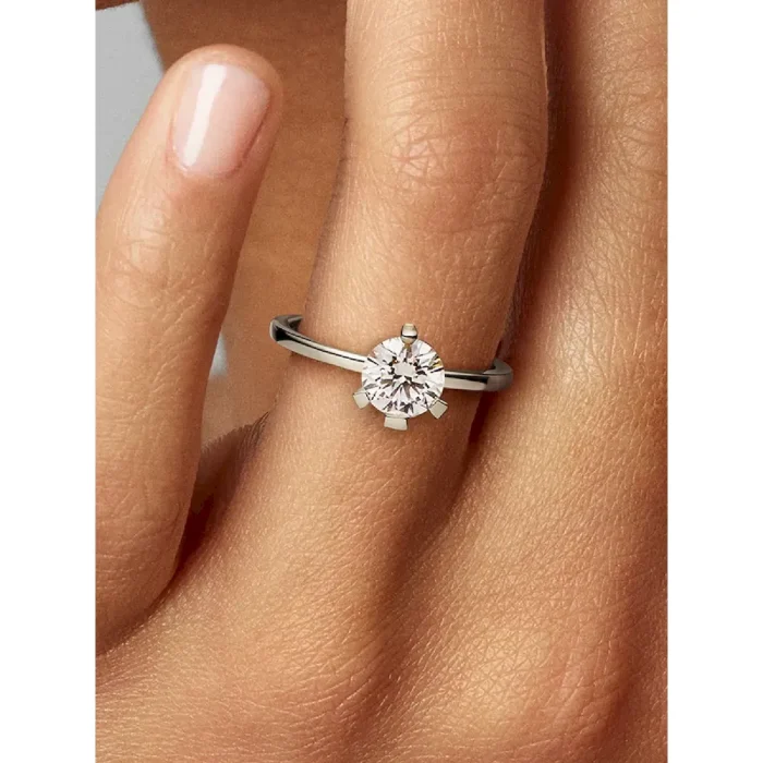 Pandora Nova 14k White Gold Lab-grown Diamond Ring - Image 2