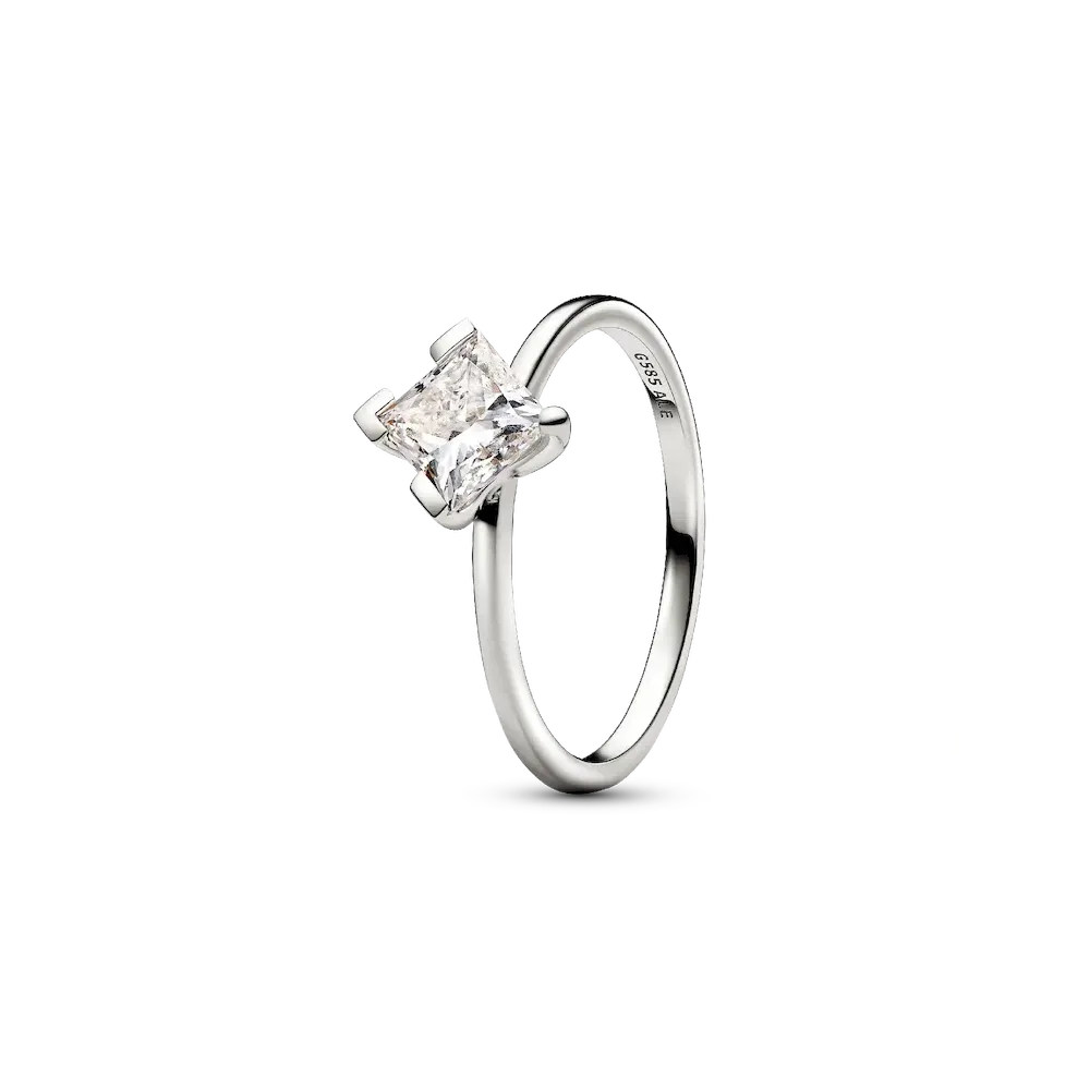 Pandora Nova 14k White Gold Lab-grown Diamond Ring