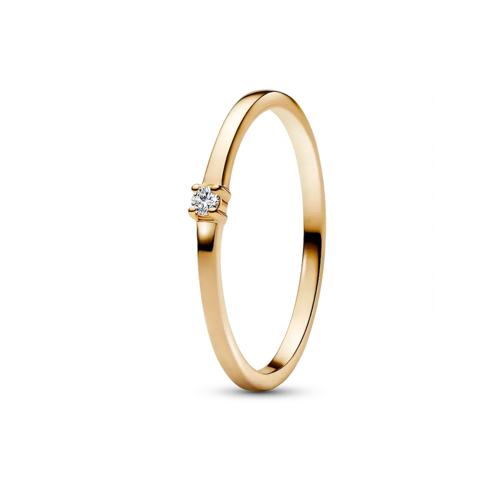 Pandora Era 14k Gold Lab-grown Diamond Single Stone Ring