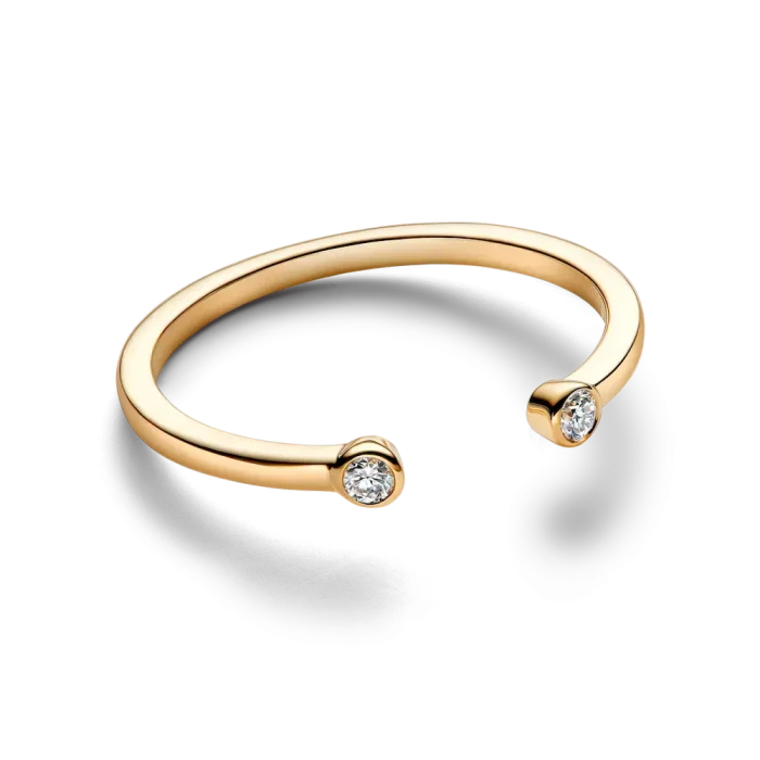 Lab-Grown Diamond Open Earring and Ring Set - Image 11