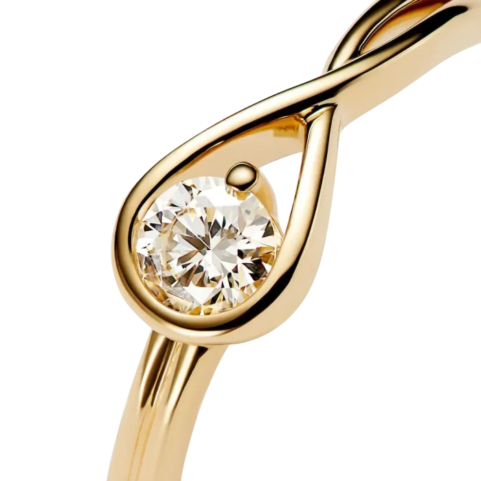 Pandora Infinite 14k Gold Lab-grown Diamond Ring - Image 5