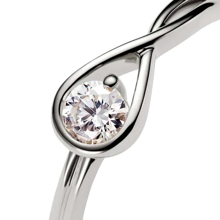 Pandora Infinite 14k White Gold Lab-grown Diamond Ring - Image 5