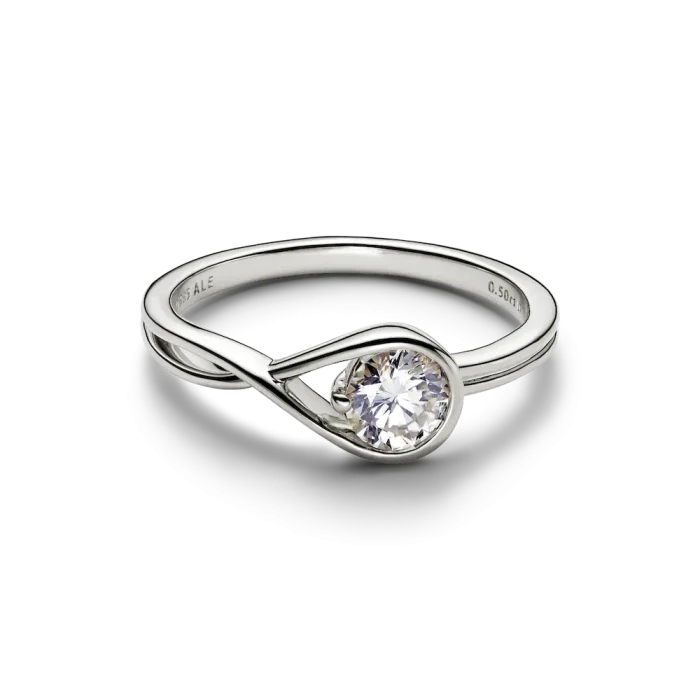 Pandora Infinite 14k White Gold Lab-grown Diamond Ring - Image 5