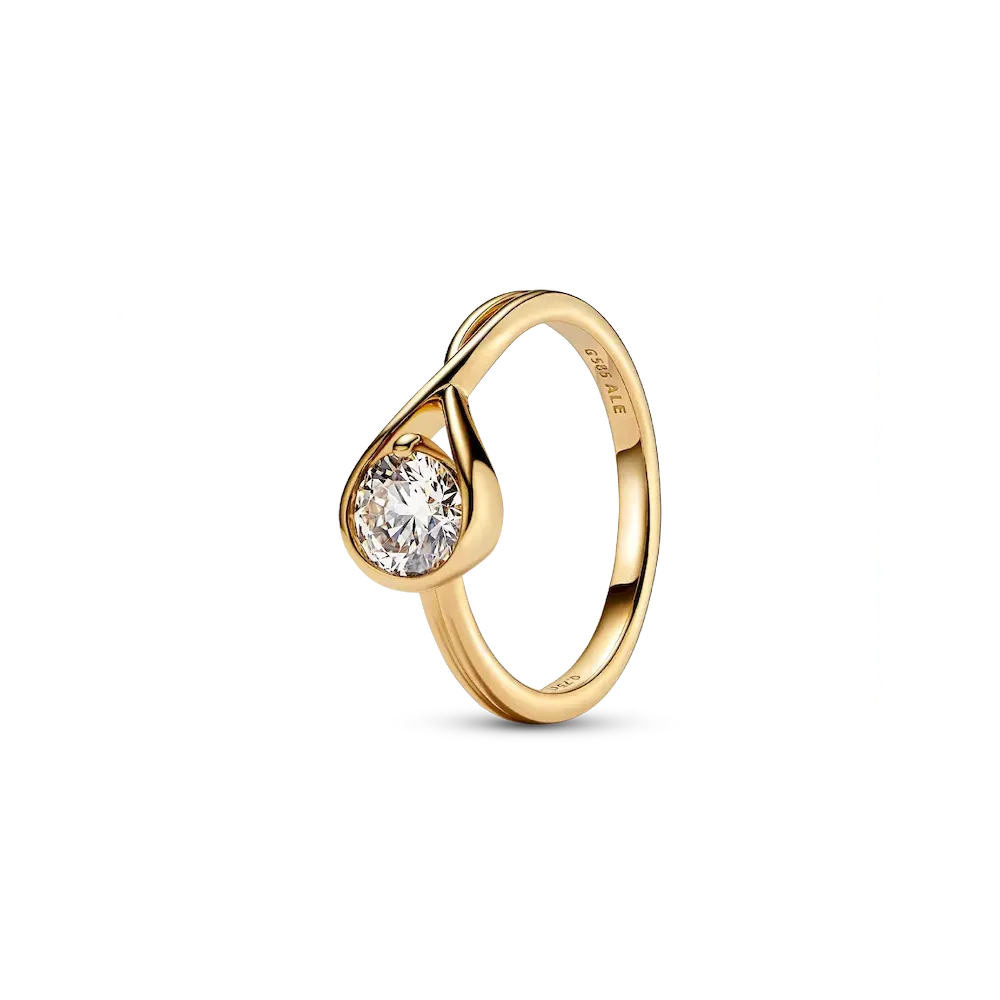 FINAL SALE - Pandora Infinite 14k Gold Lab-grown Diamond Ring