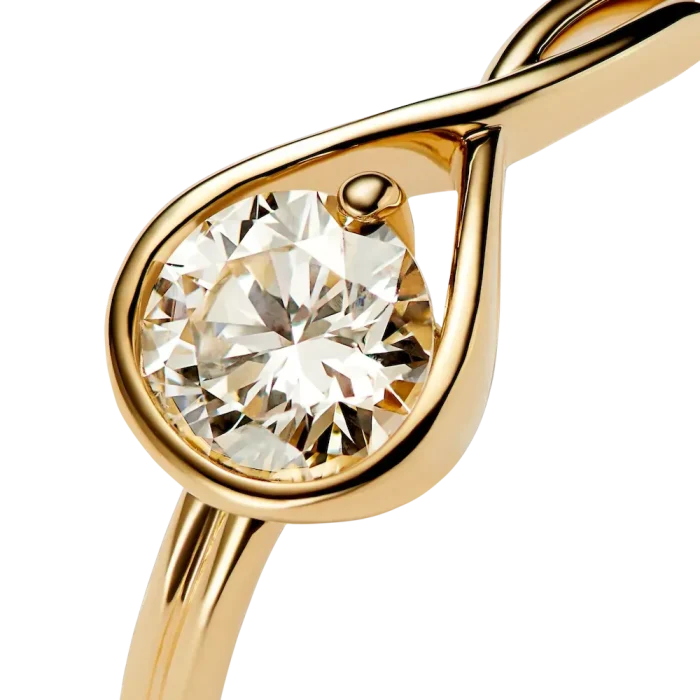 FINAL SALE - Pandora Infinite 14k Gold Lab-grown Diamond Ring - Image 6