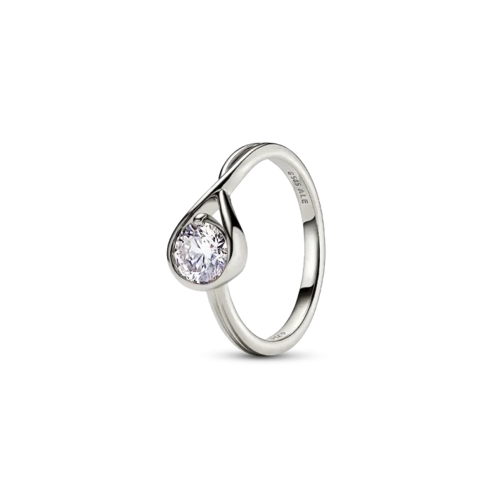 FINAL SALE - Pandora Infinite 14k White Gold Lab-grown Diamond Ring - Image 2