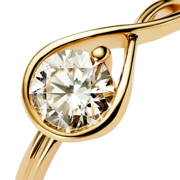 Pandora Infinite 14k Gold Lab-grown Diamond Ring - Image 6