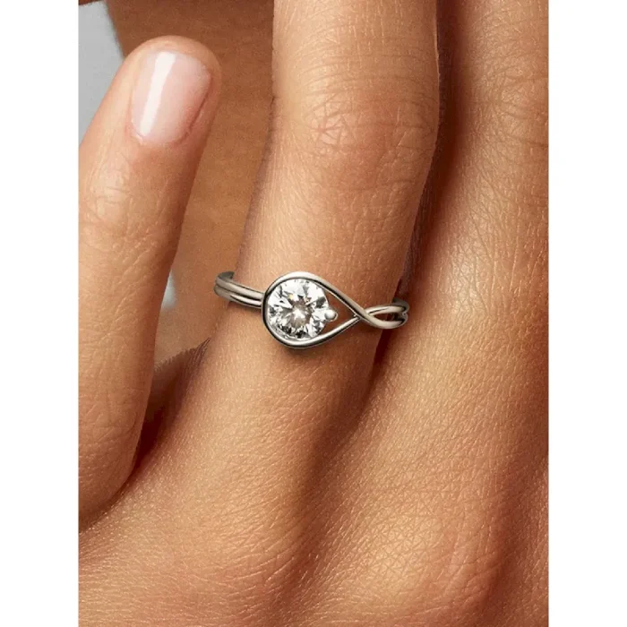 Pandora Infinite 14k White Gold Lab-grown Diamond Ring - Image 3