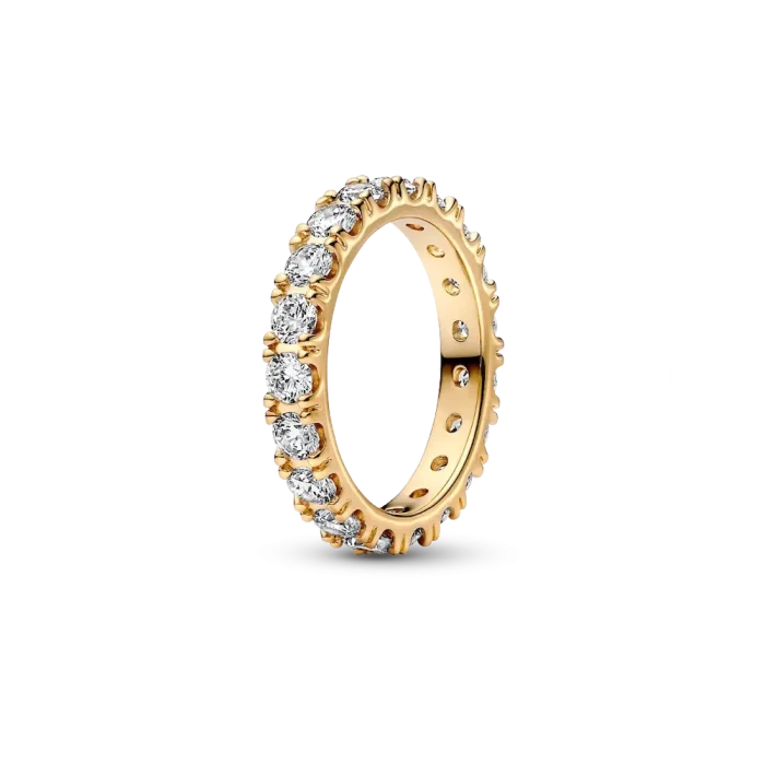 Sparkling Eternity and Wave Ring Set - Image 3