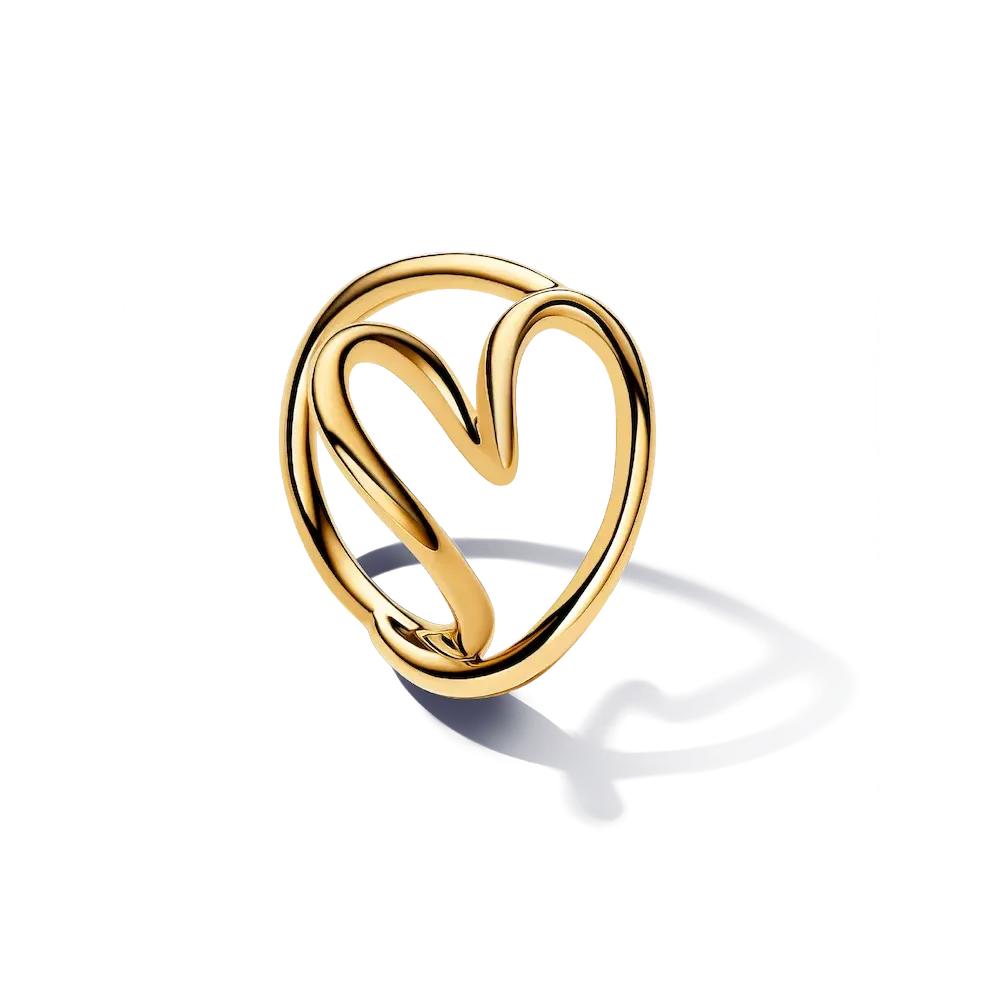 Organically Shaped Heart Ring