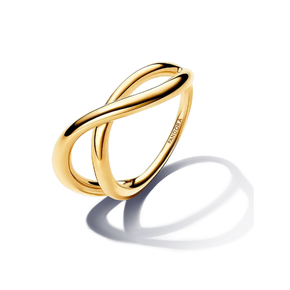 Organically Shaped Infinity Ring