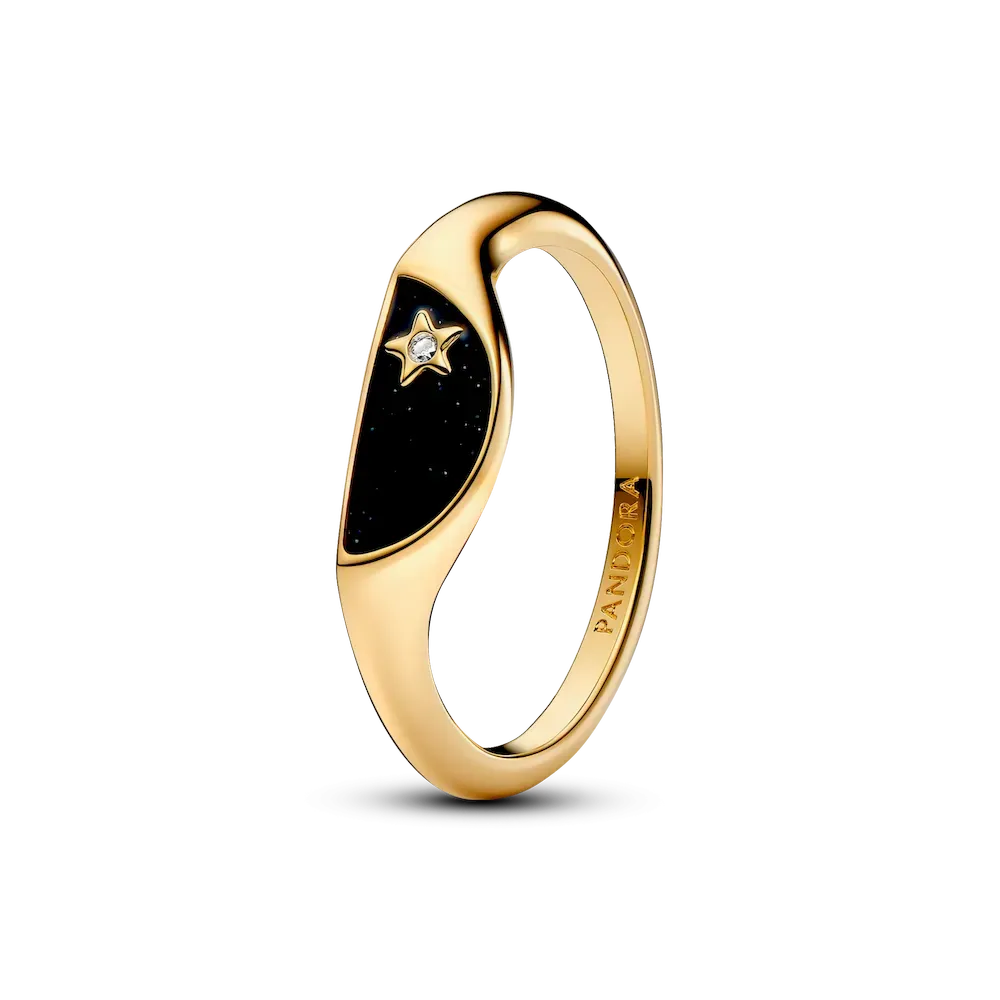 Pandora ME Halved Enamel Signet Ring