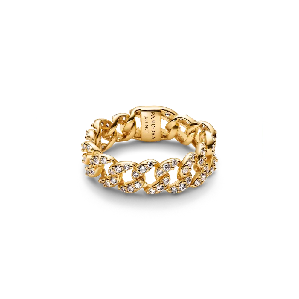 Pavé Cuban Chain Ring