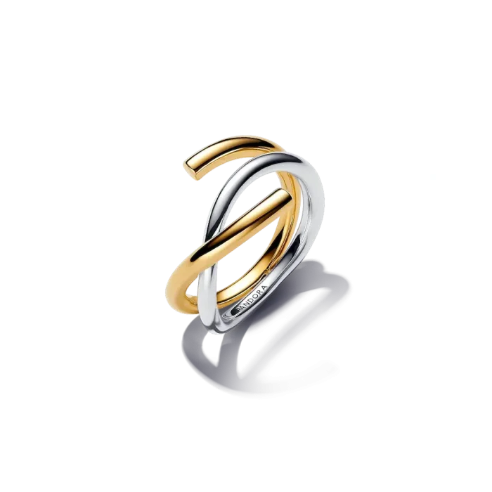 Two-Tone Intertwined Ring Set - Image 2