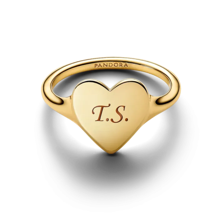 Engravable Heart Ring - Image 5