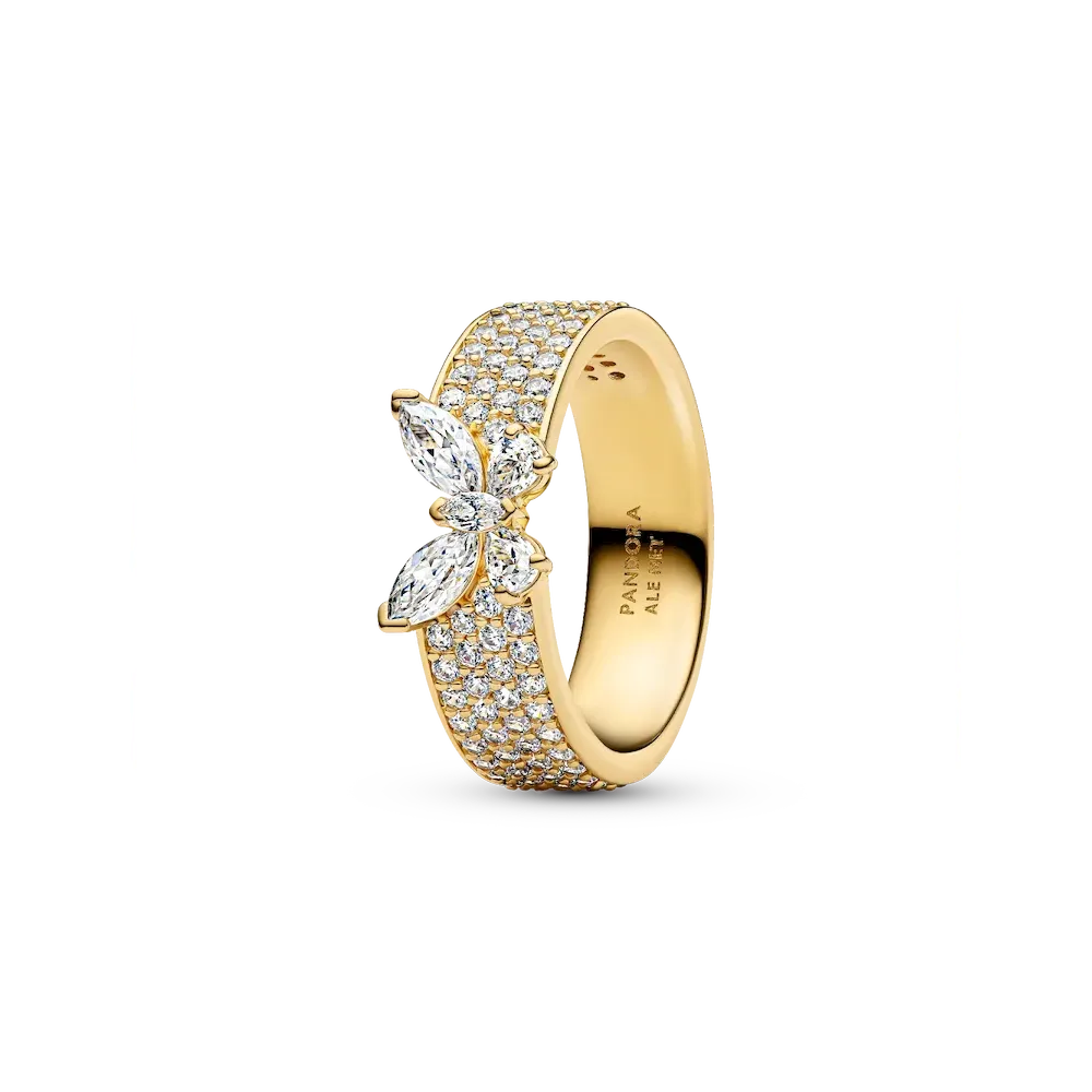 Sparkling Butterfly Bold Ring