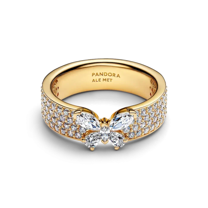 Sparkling Butterfly Bold Ring - Image 5
