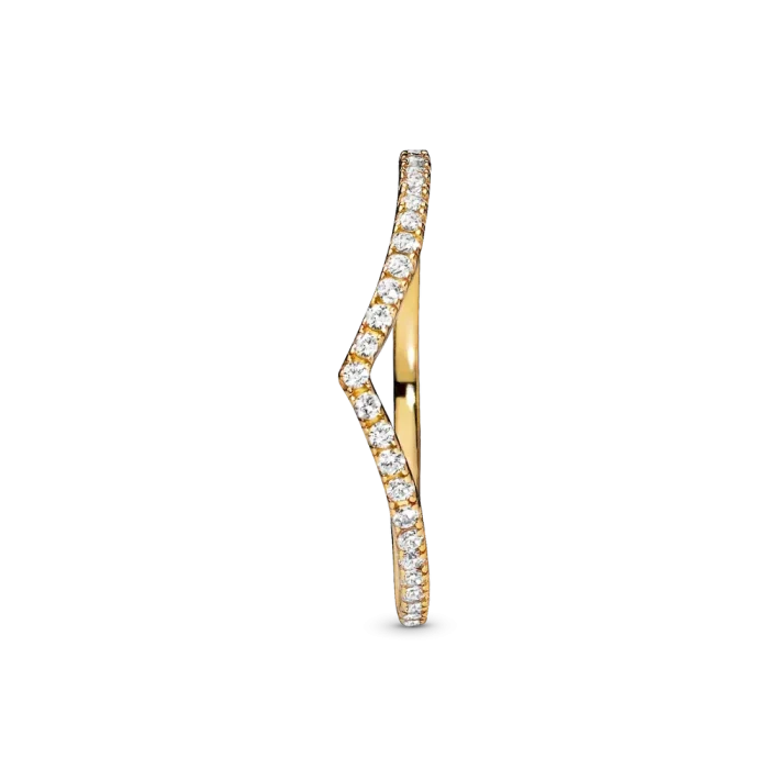 Sparkling Wishbone Ring - Image 4