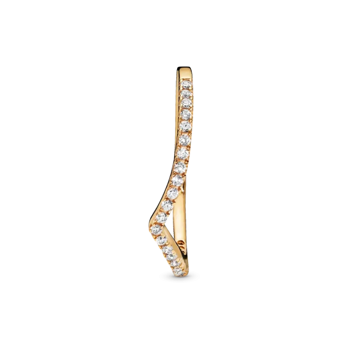 Sparkling Wishbone Ring - Image 5