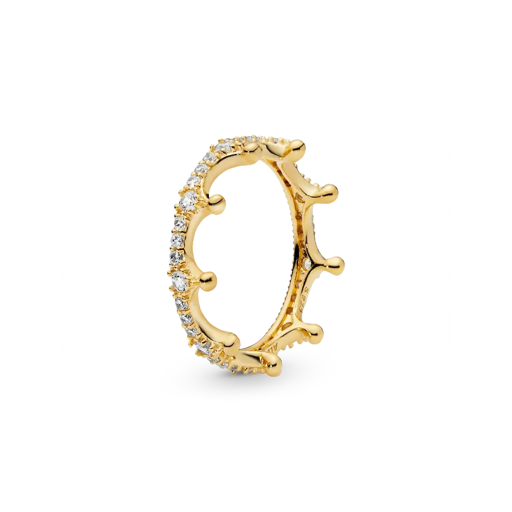 FINAL SALE - Clear Sparkling Crown Ring