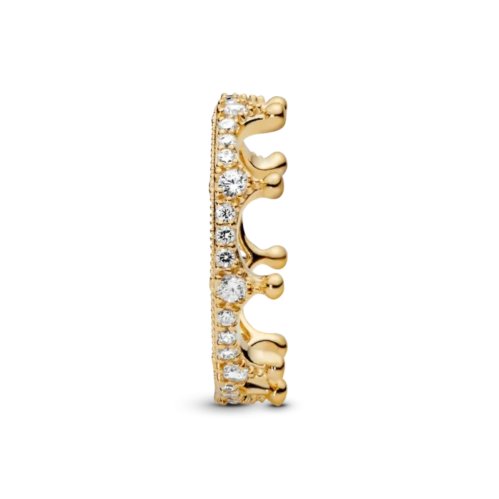 FINAL SALE - Clear Sparkling Crown Ring - Image 6