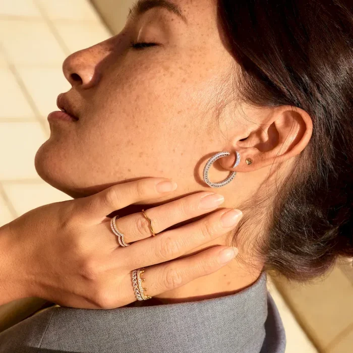 Sparkling Wishbone Ring - Image 4