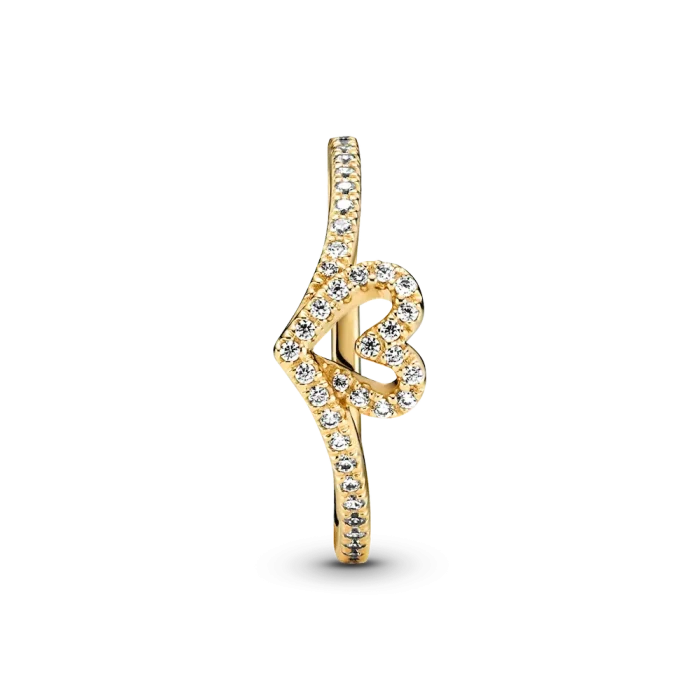 Pandora Timeless Wish Sparkling Heart Ring - Image 5
