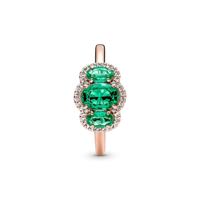 FINAL SALE - Three Stone Vintage Ring - Image 6