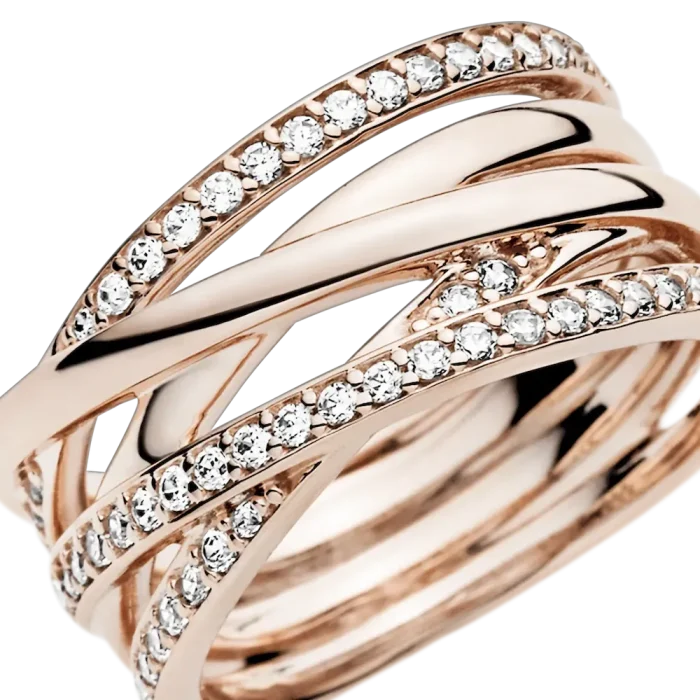 Sparkling & Polished Lines Ring - Image 5