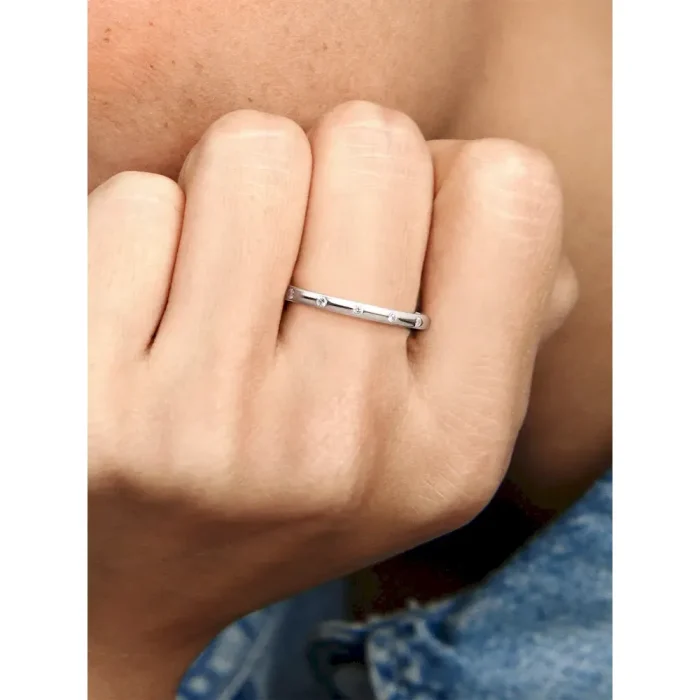 FINAL SALE - Simple Sparkling Band Ring - Image 2