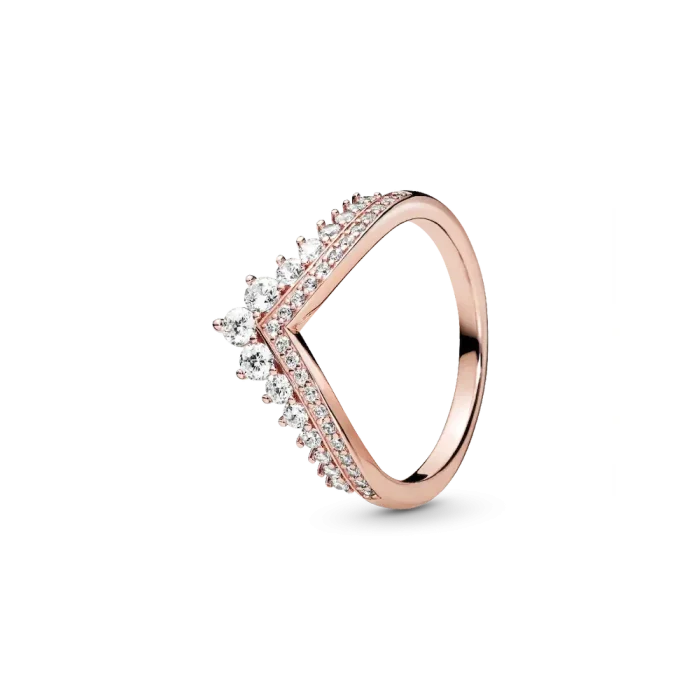 Heart of Rose Princess Wishbone Stacking Ring Set - Image 2
