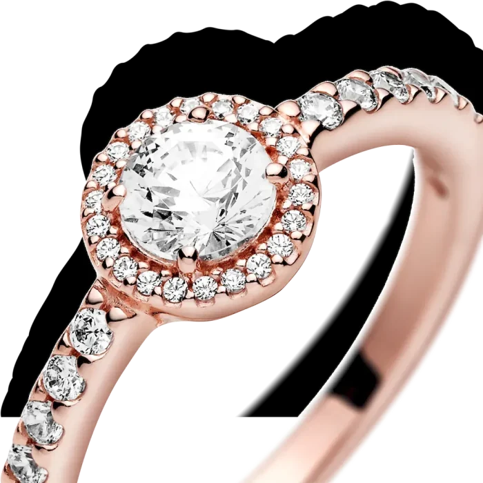 FINAL SALE - Classic Sparkle Halo Ring - Image 4