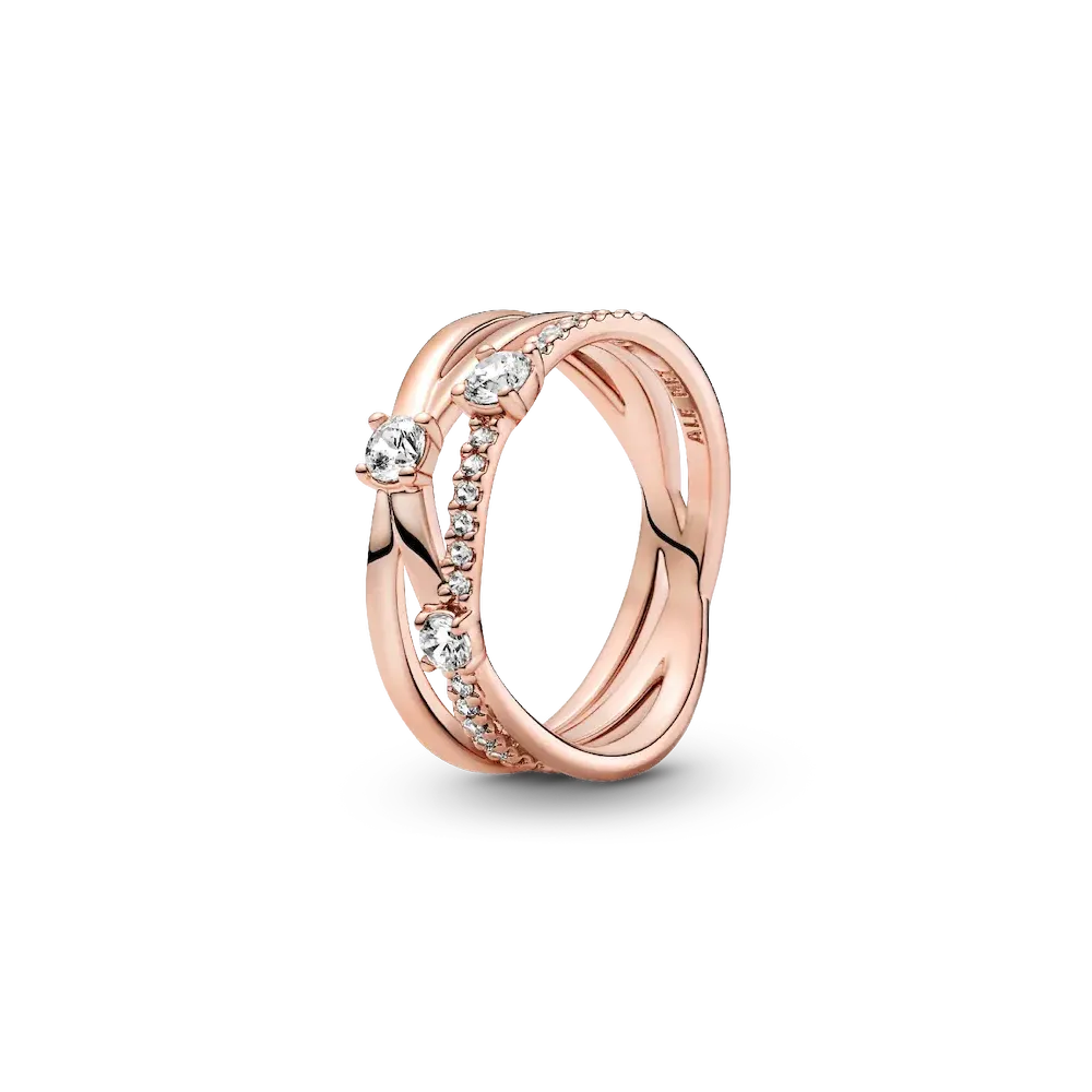 FINAL SALE - Sparkling Triple Band Ring