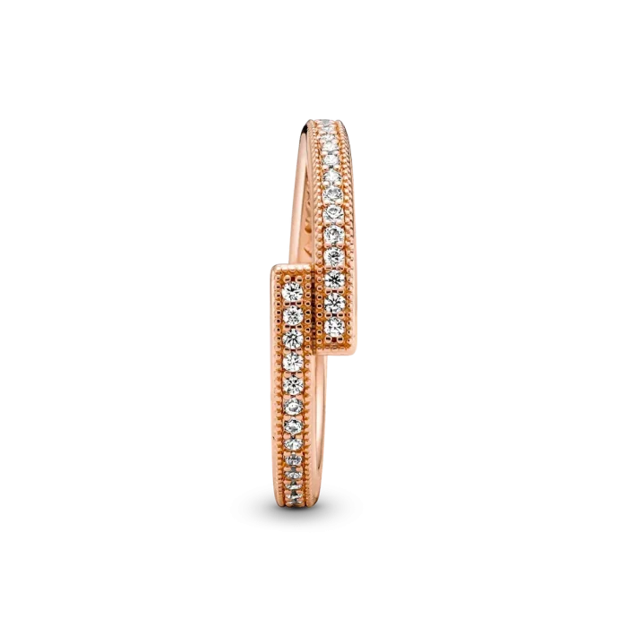 FINAL SALE - Sparkling Overlapping Ring - Image 4