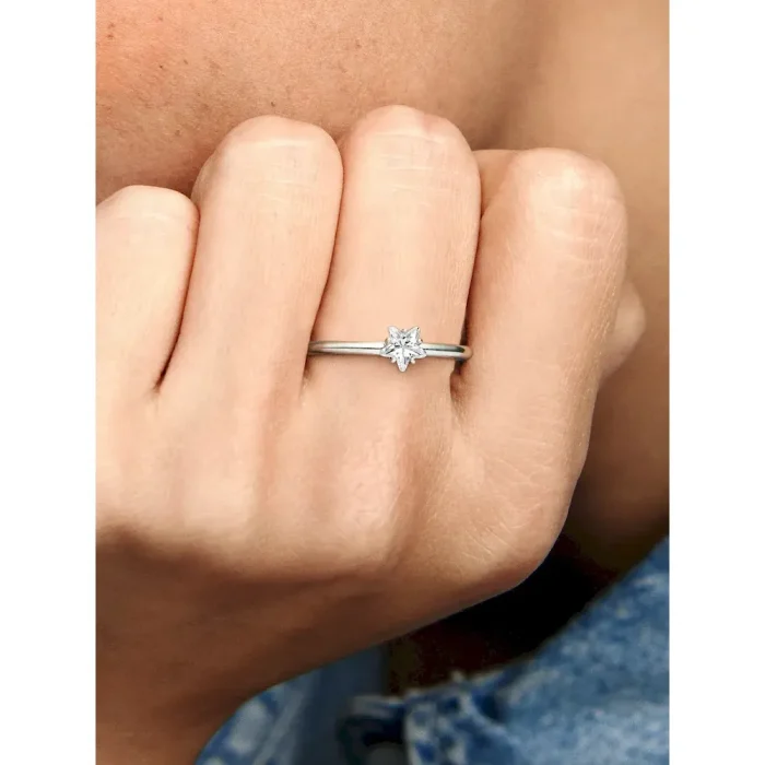 Celestial Sparkling Star Solitaire Ring - Image 2