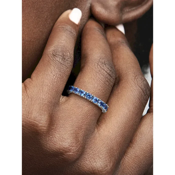 Sparkling Row Eternity Ring - Image 2