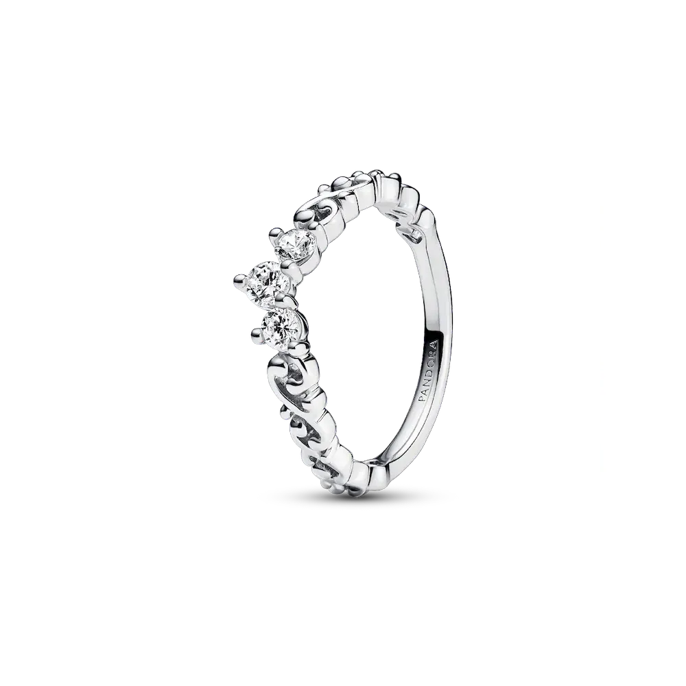 Regal Swirl Tiara Ring