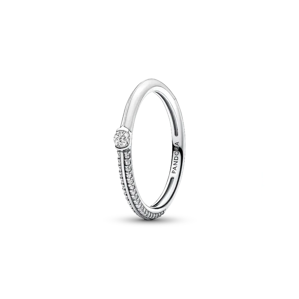 Pandora ME Pavé & White Dual Ring