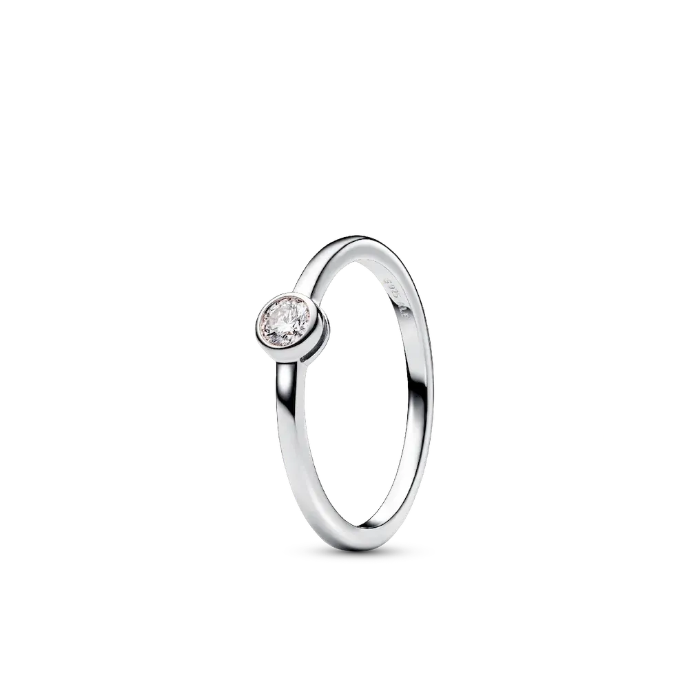 Pandora Era Bezel Sterling Silver Lab-grown Diamond Ring