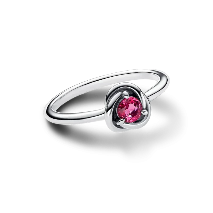 October Pink Eternity Circle Ring - Image 5