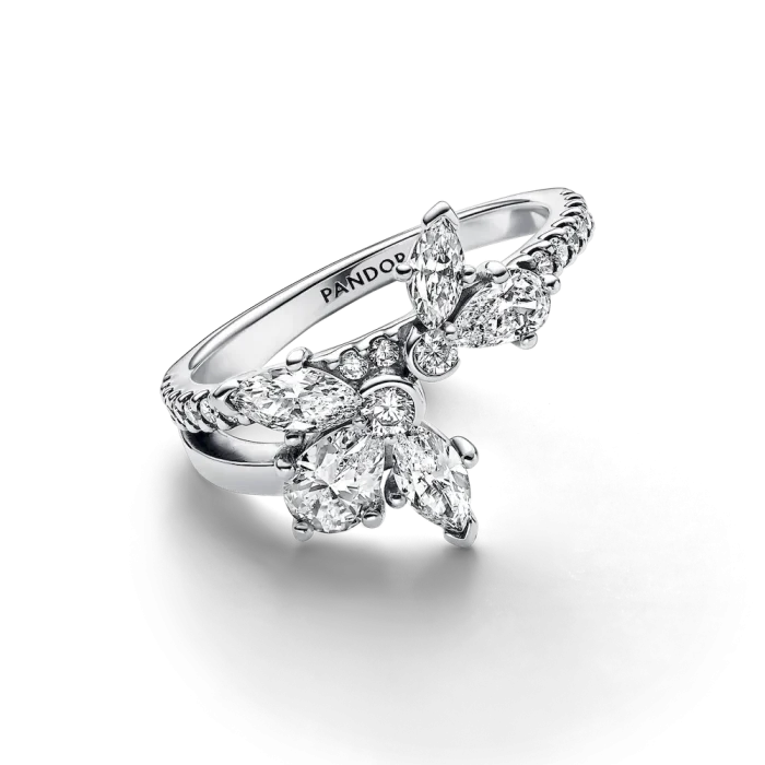 Sparkling Asymmetrical Herbarium Cluster Ring - Image 4