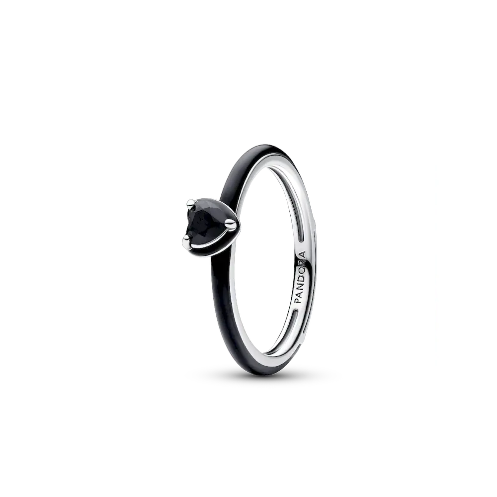 Pandora ME Black Chakra Heart Ring
