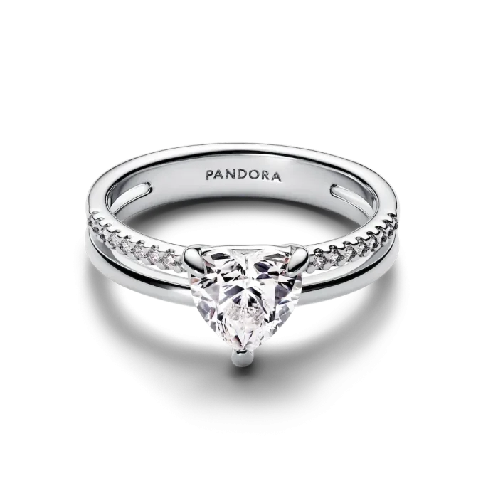 Double Band Heart Ring - Image 5