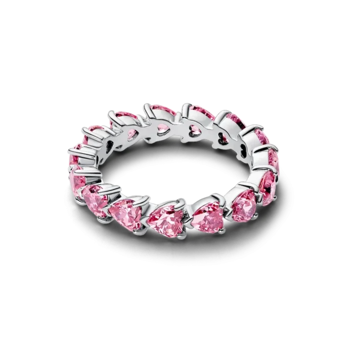 Pink Heart to Hearts Ring Set - Image 5