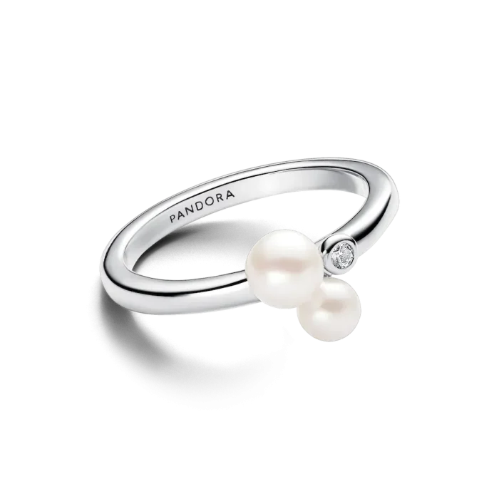 Duo Treated Freshwater Cultured Pearls Ring - Image 6