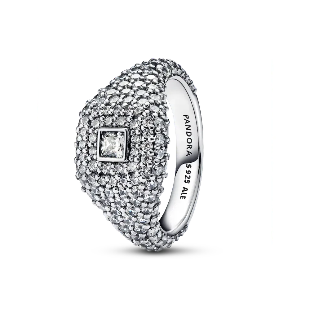 Pavé Square Cocktail Ring